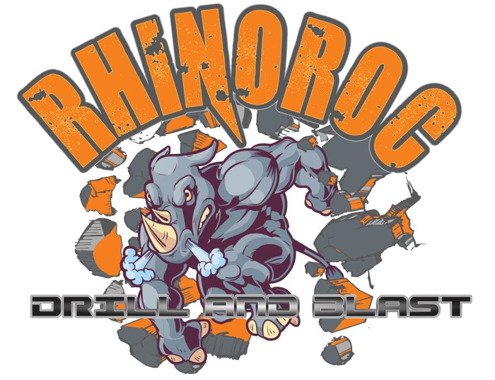 Rhinoroc Drill and Blast rhino logo